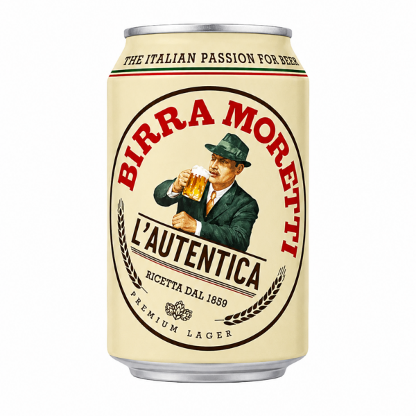Birra Moretti Premium Lager Beer 1 x 330ml