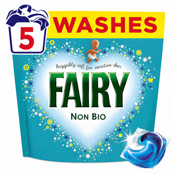 Fairy Non Bio Washing Pods 5 Washes 1030g