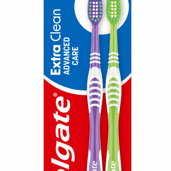 Colgate Extra Clean Medium Toothbrush 2 Pack